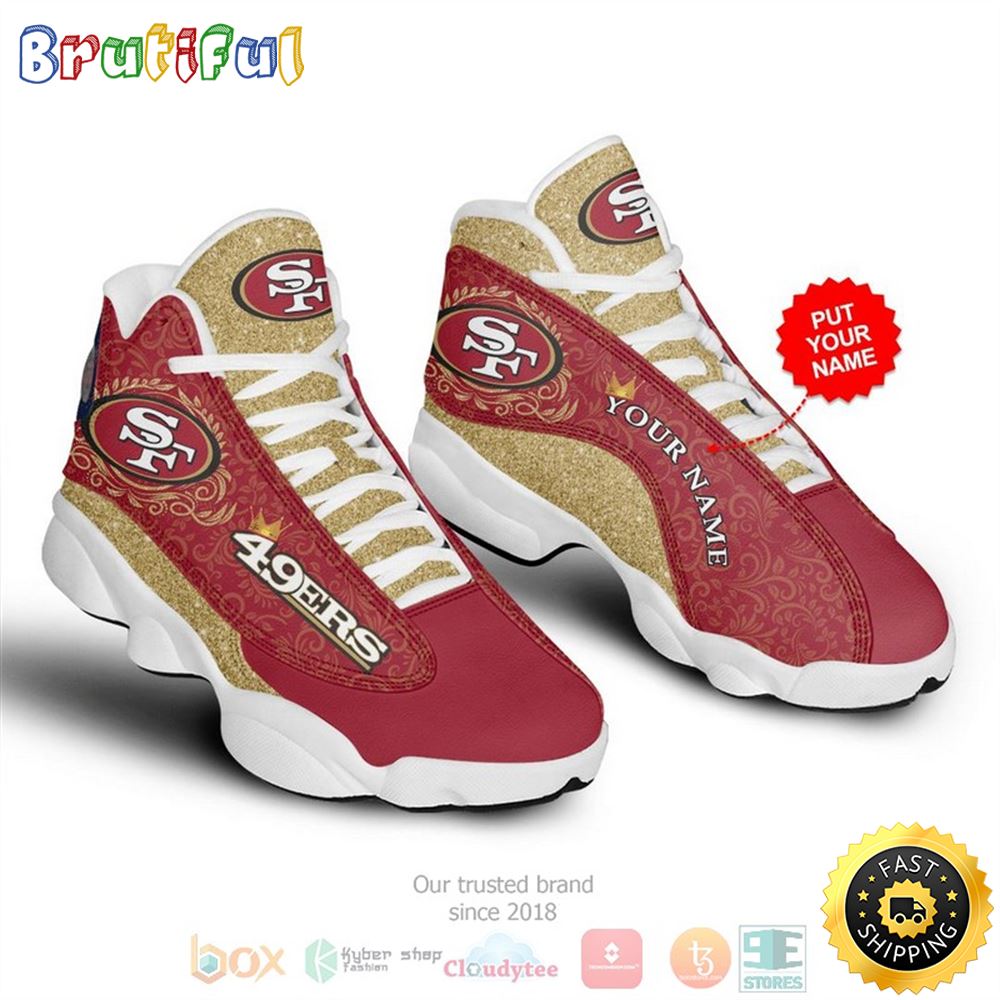 JWFancy San Francisco 49Ers AJ13 Sneakers Shoes For Men And Women