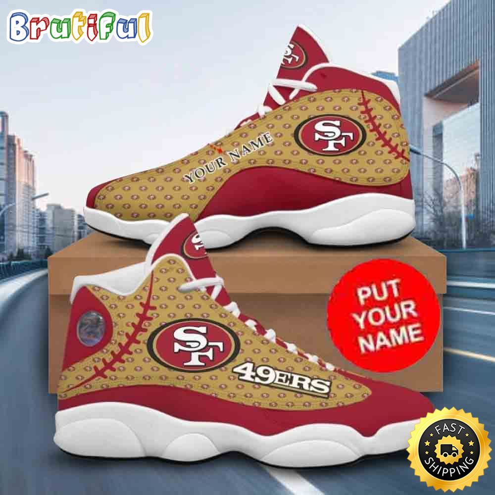 JWFancy San Francisco 49ers AJ13 Sneakers Shoes For Men And Women
