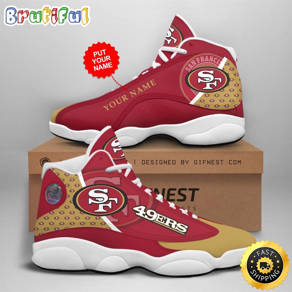 JWFancy San Francisco 49ers AJ13 Sneakers Shoes For Men And Women