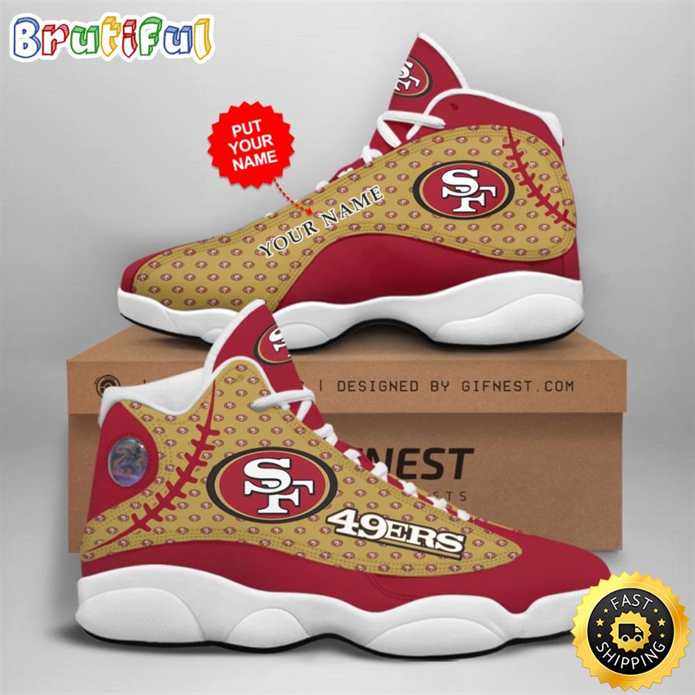 JWFancy San Francisco 49ers AJ13 Sneakers Shoes For Men And Women
