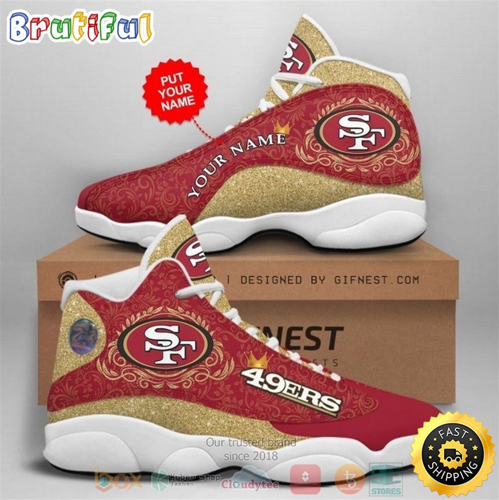 JWFancy San Francisco 49Ers AJ13 Sneakers Shoes For Men And Women