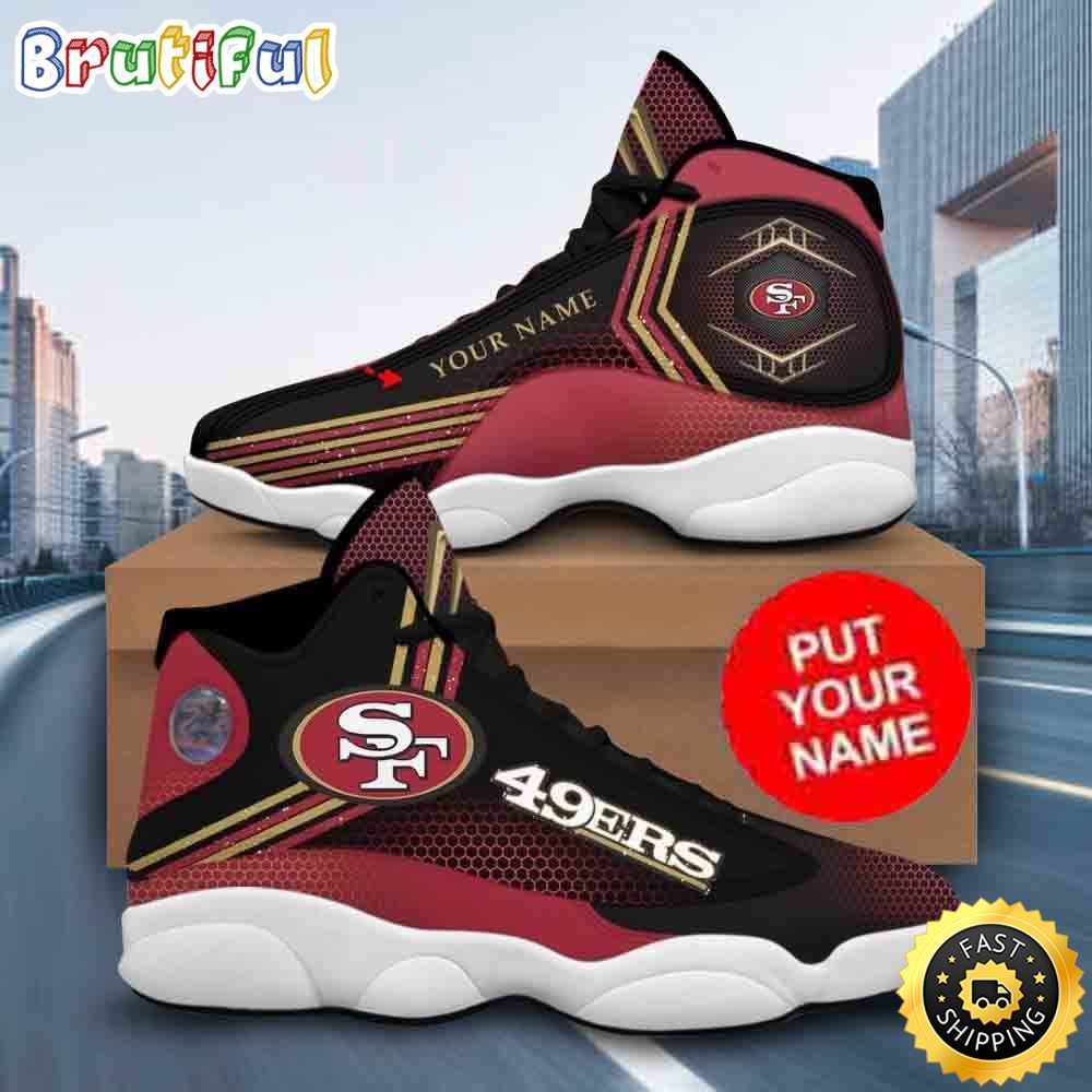 JWFancy San Francisco 49ers AJ13 Sneakers Shoes For Men And Women