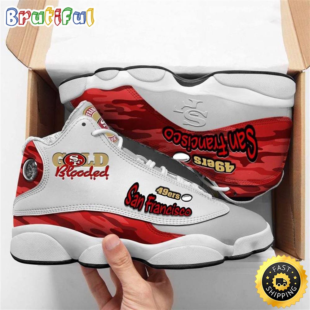 JWFancy San Francisco 49ers AJ13 Sneakers Shoes For Men And Women