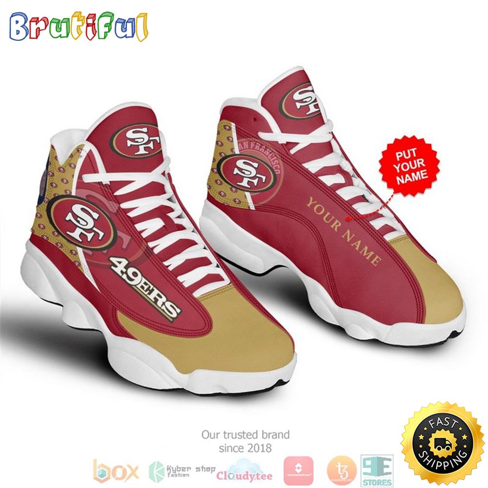 JWFancy San Francisco 49Ers AJ13 Sneakers Shoes For Men And Women