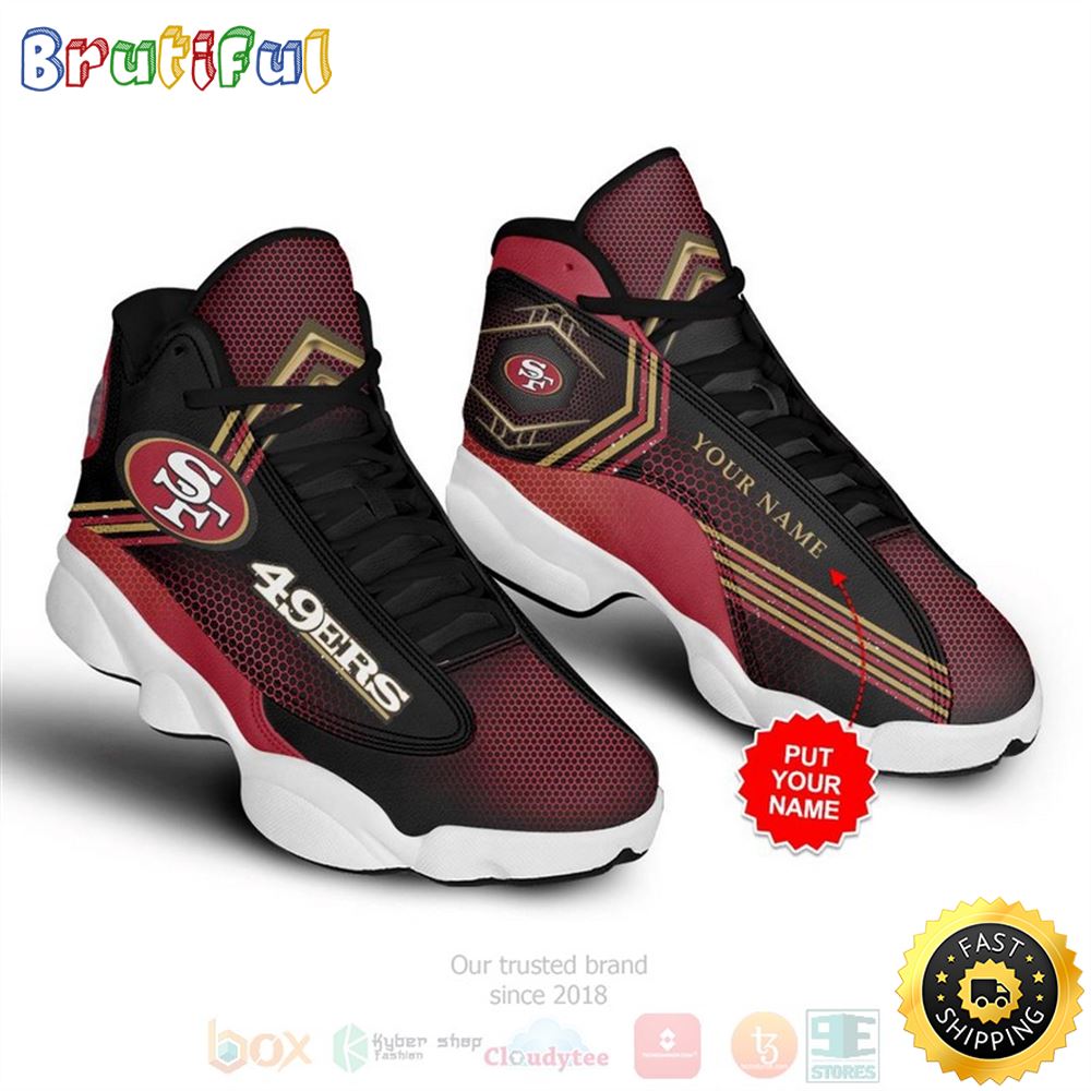 JWFancy San Francisco 49Ers AJ13 Sneakers Shoes For Men And Women