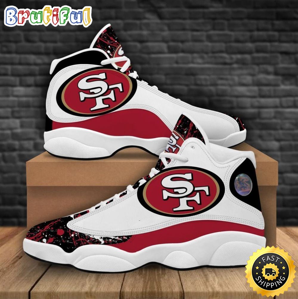 JWFancy San Francisco 49ers AJ13 Sneakers Shoes For Men And Women