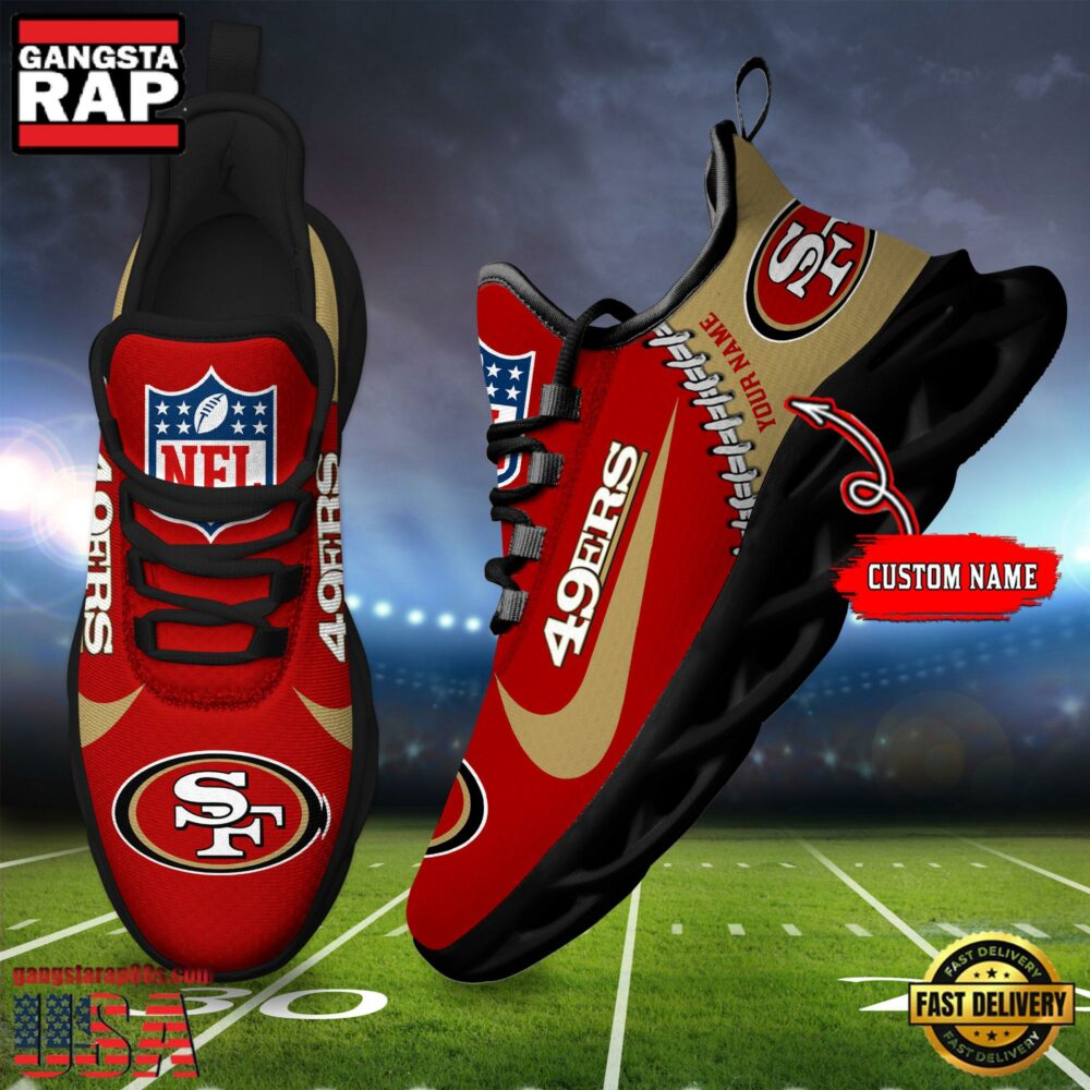 JWFancy San Francisco 49ers  Max Soul Shoes Sneakers For Men And Women