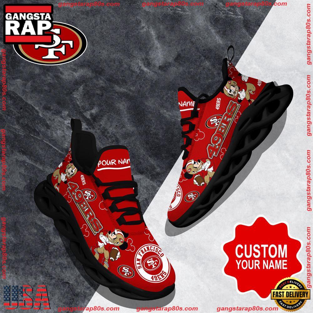 JWFancy San Francisco 49ers  Max Soul Shoes Sneakers For Men And Women