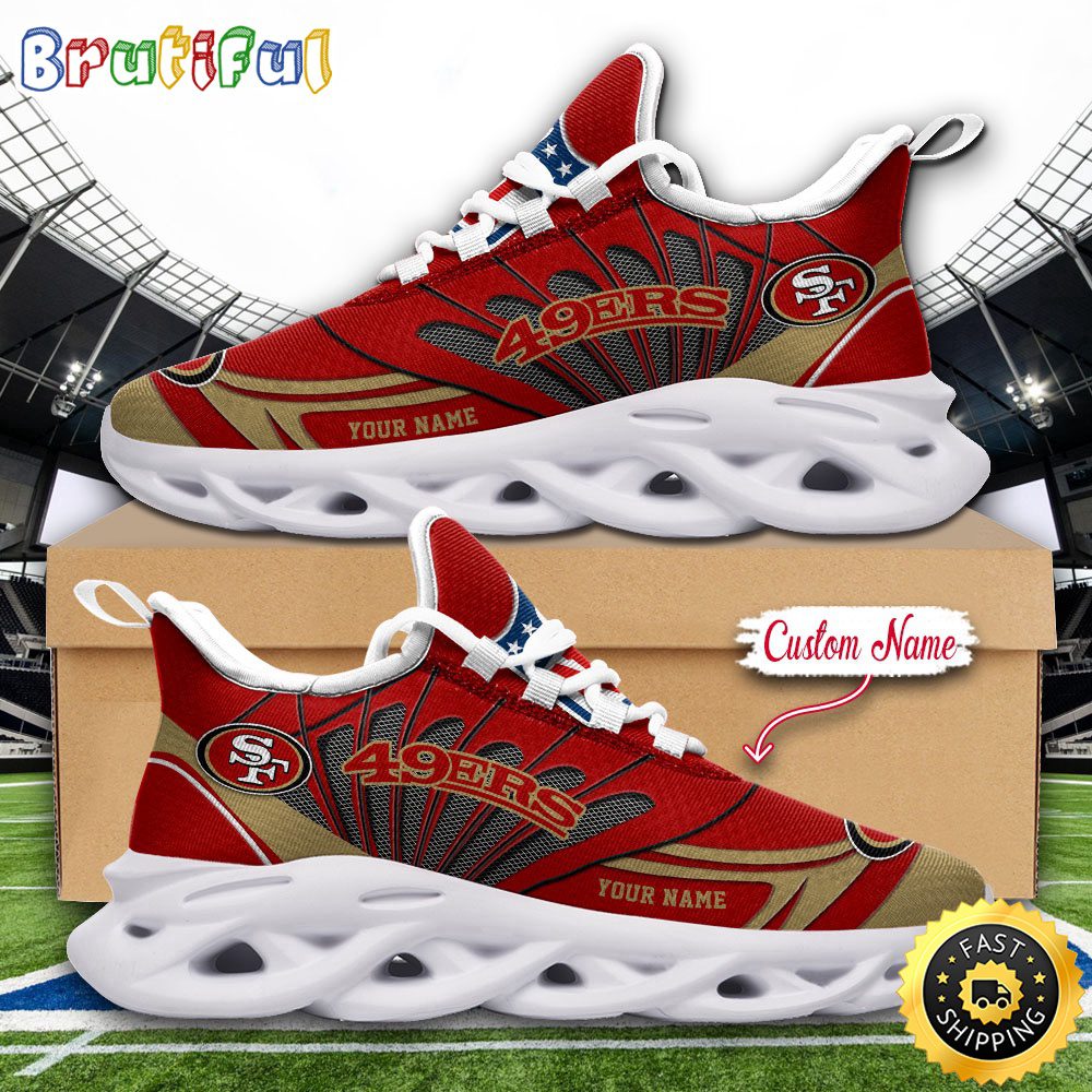 JWFancy San Francisco 49ers Max Soul Shoes Sneakers For Men And Women