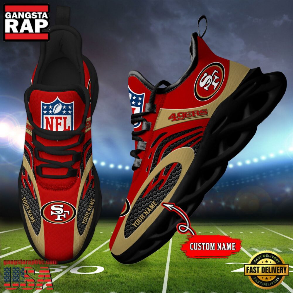 JWFancy San Francisco 49ers  Max Soul Shoes Sneakers For Men And Women