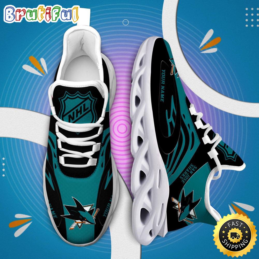 JWFancy San Jose Sharks Max Soul Shoes Sneakers For Men And Women