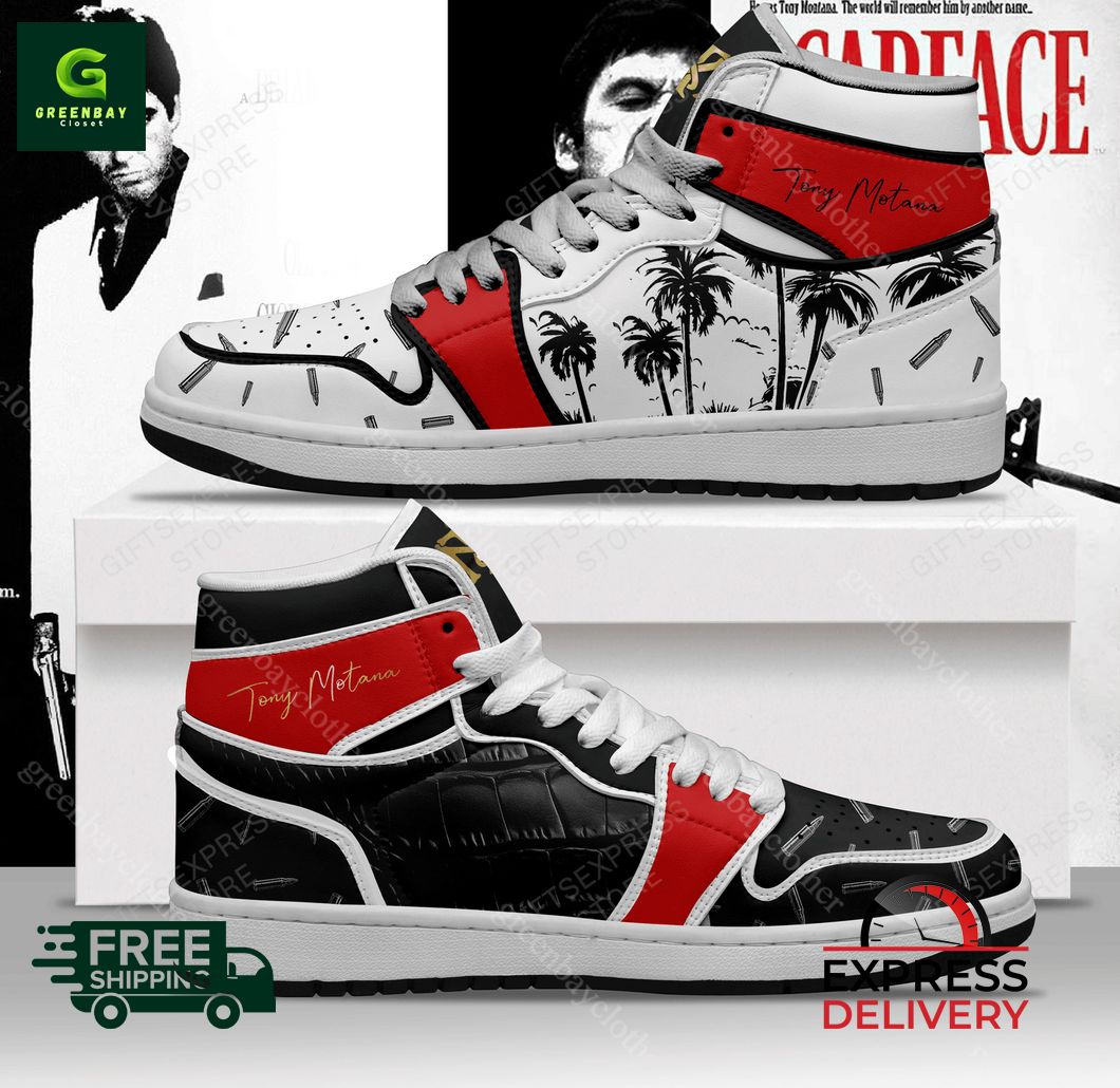 JWFancy Scarface AJ1 High Sneakers Shoes For Men And Women