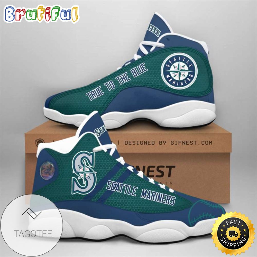 JWFancy Seattle Mariners AJ13 Sneakers Shoes For Men And Women