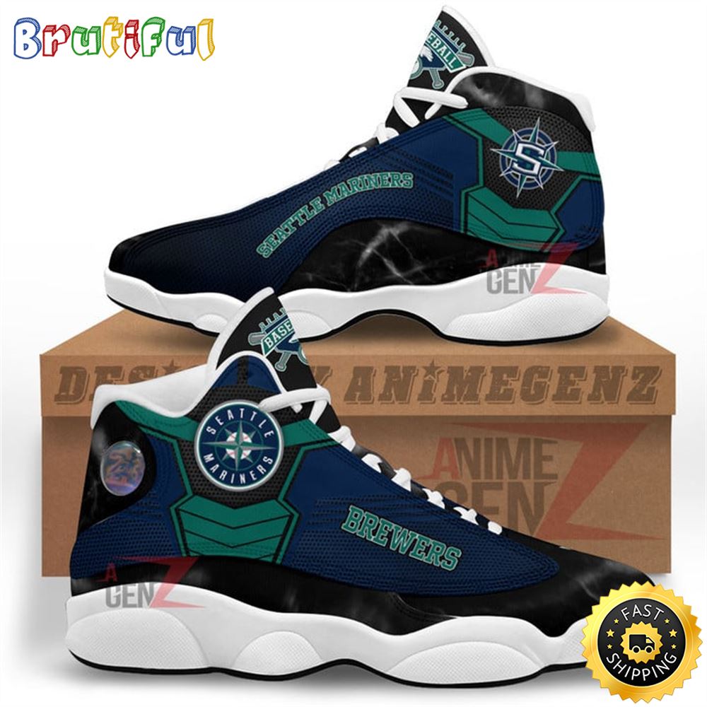 JWFancy Seattle Mariners AJ13 Sneakers Shoes For Men And Women