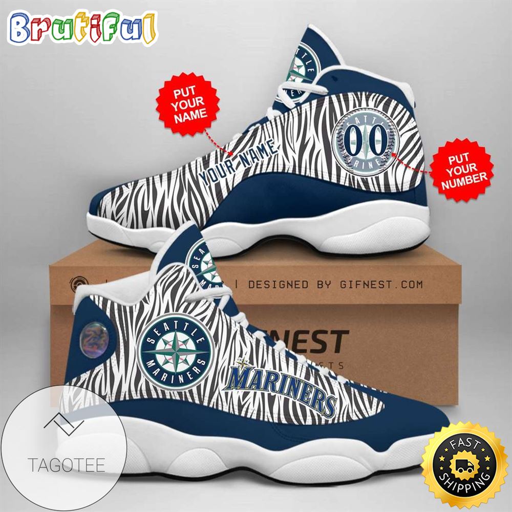 JWFancy Seattle Mariners AJ13 Sneakers Shoes For Men And Women