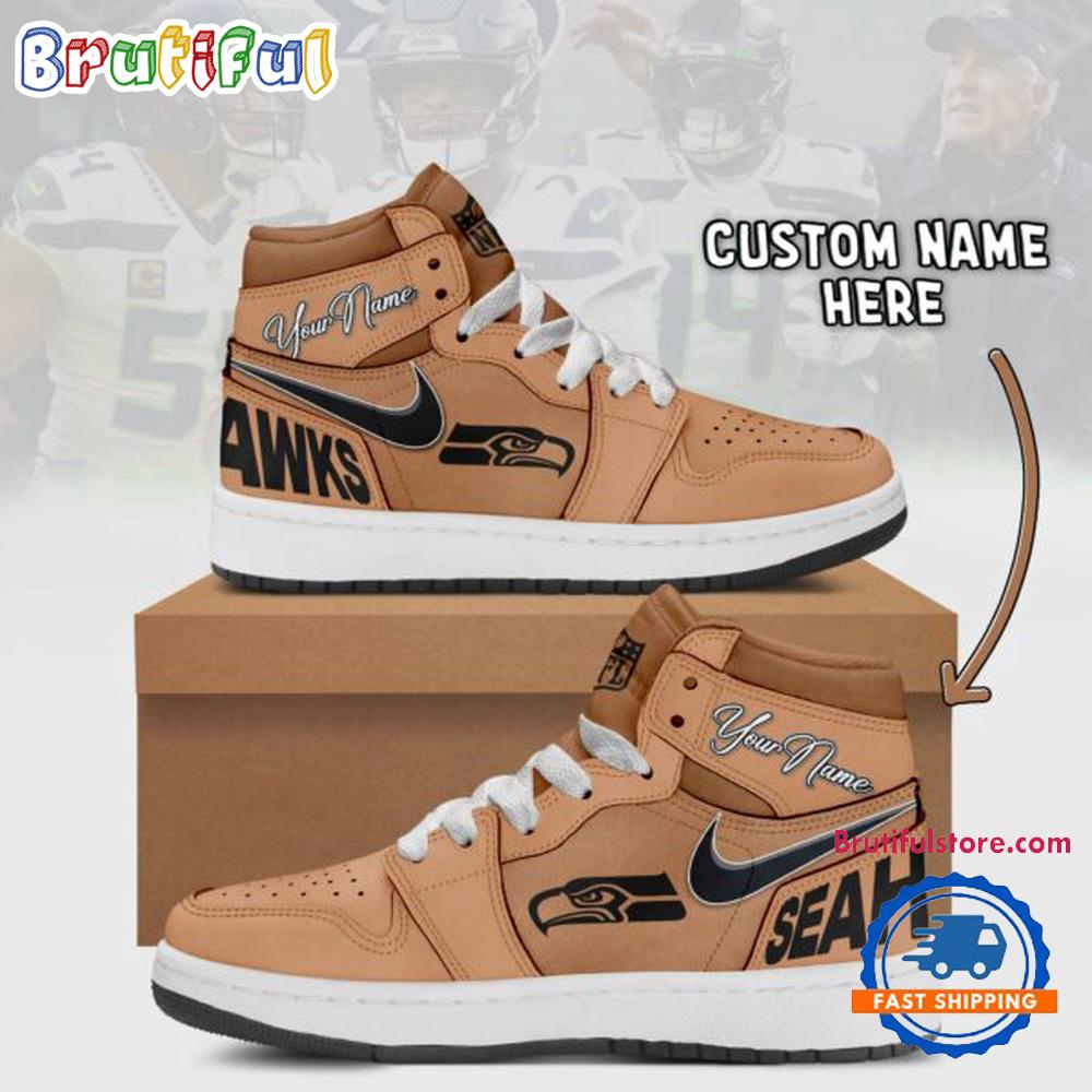 JWFancy Seattle Seahawks AJ1 High Sneakers Shoes For Men And Women
