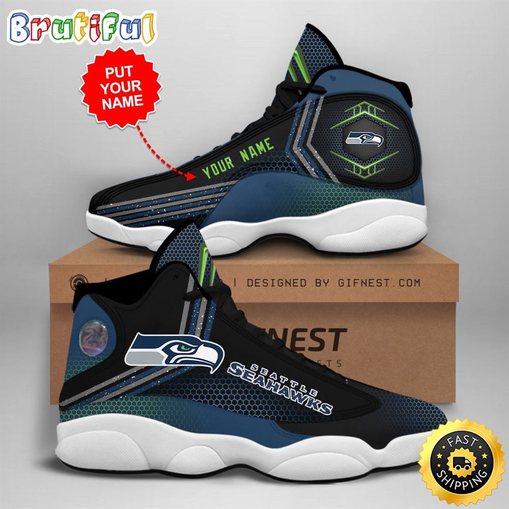 JWFancy Seattle Seahawks AJ13 Sneakers Shoes For Men And Women