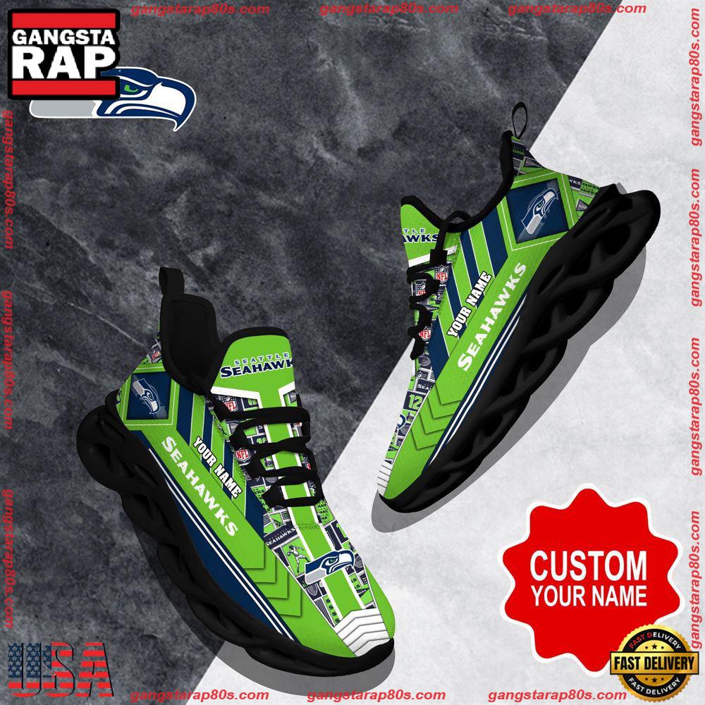 JWFancy Seattle Seahawks Max Soul Shoes Sneakers For Men And Women