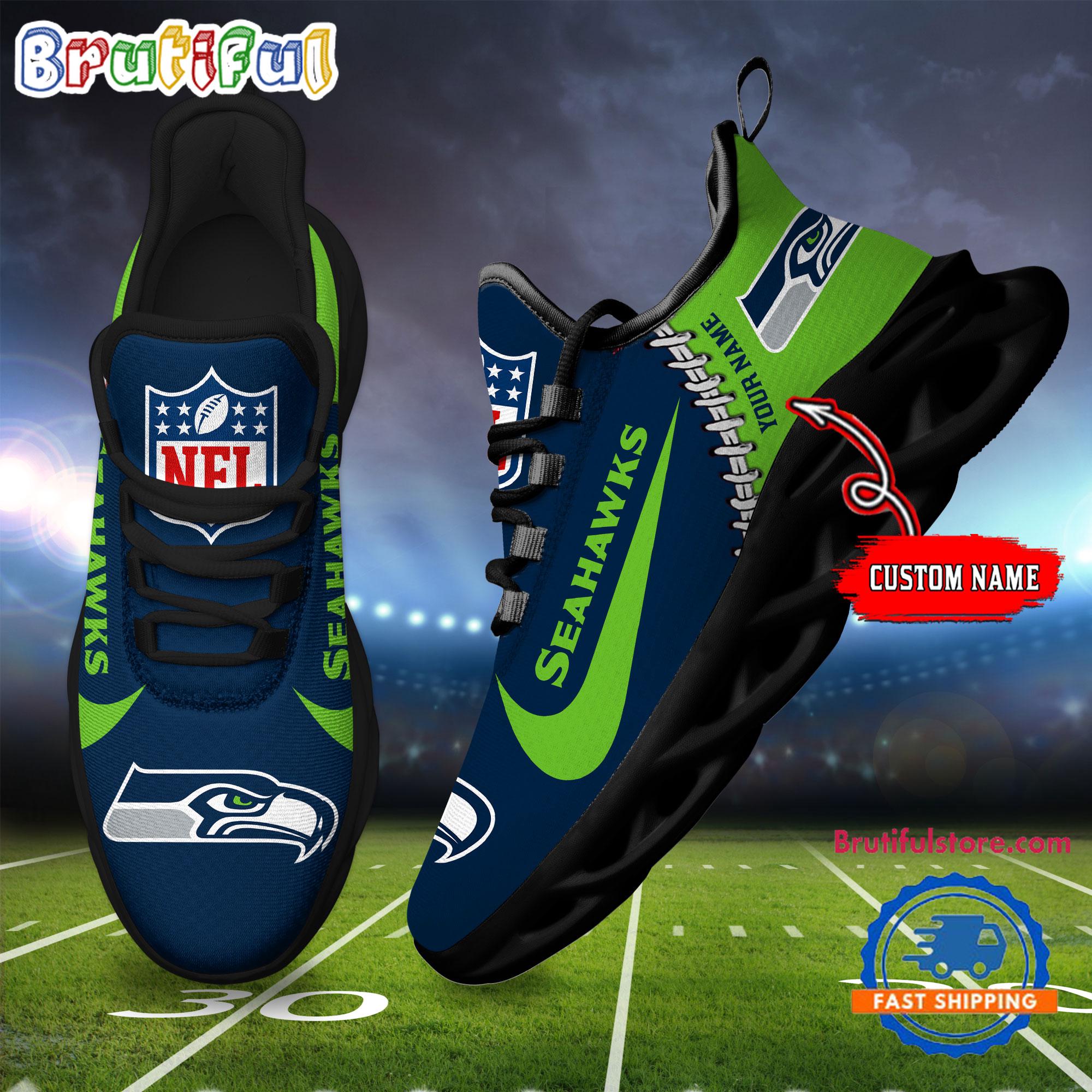 JWFancy Seattle Seahawks Max Soul Shoes Sneakers For Men And Women