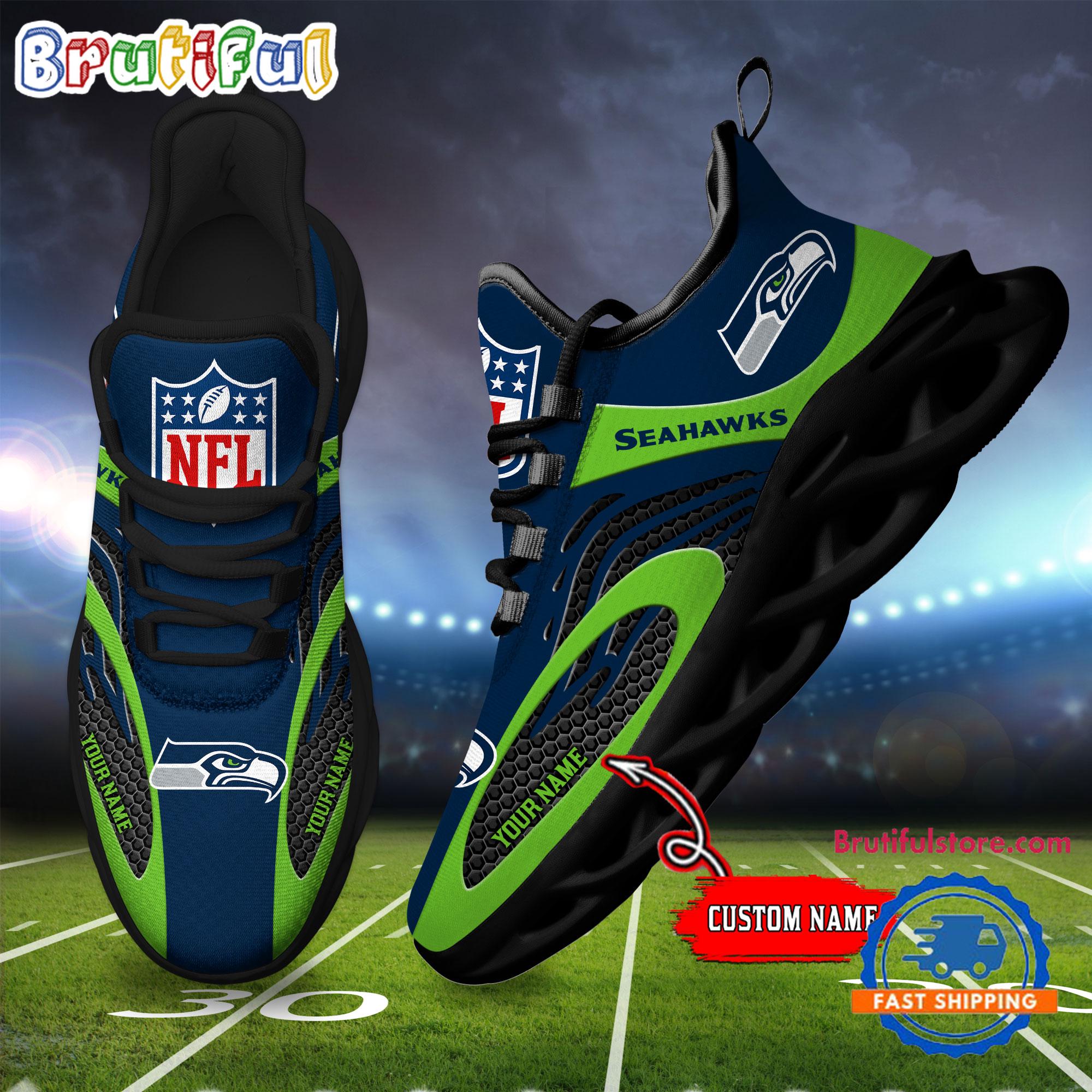 JWFancy Seattle Seahawks Max Soul Shoes Sneakers For Men And Women