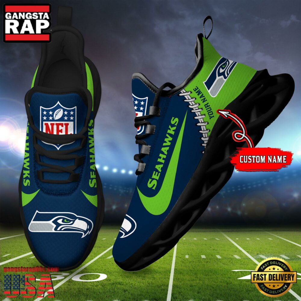 JWFancy Seattle Seahawks Max Soul Shoes Sneakers For Men And Women