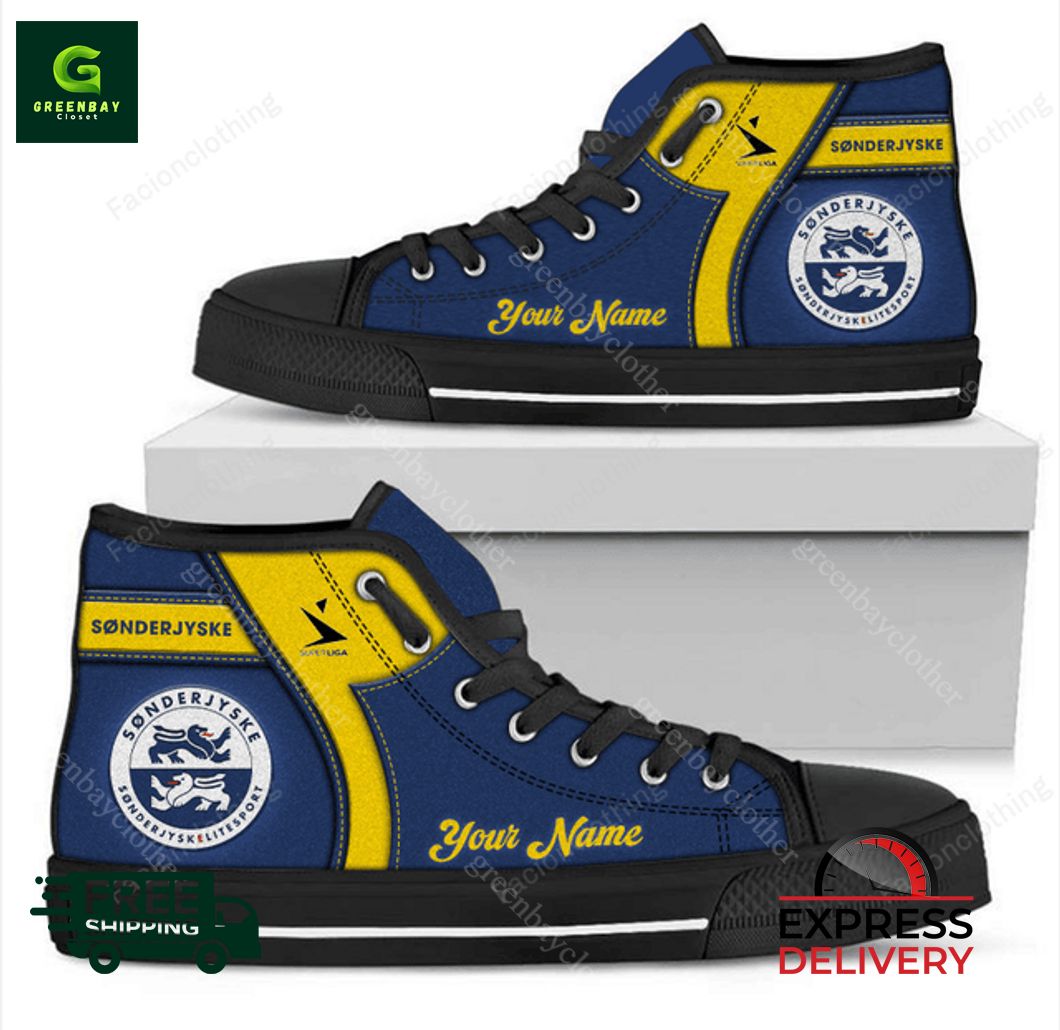 JWFancy Sonderjyske High Top Canvas Sneakers Shoes For Men And Women