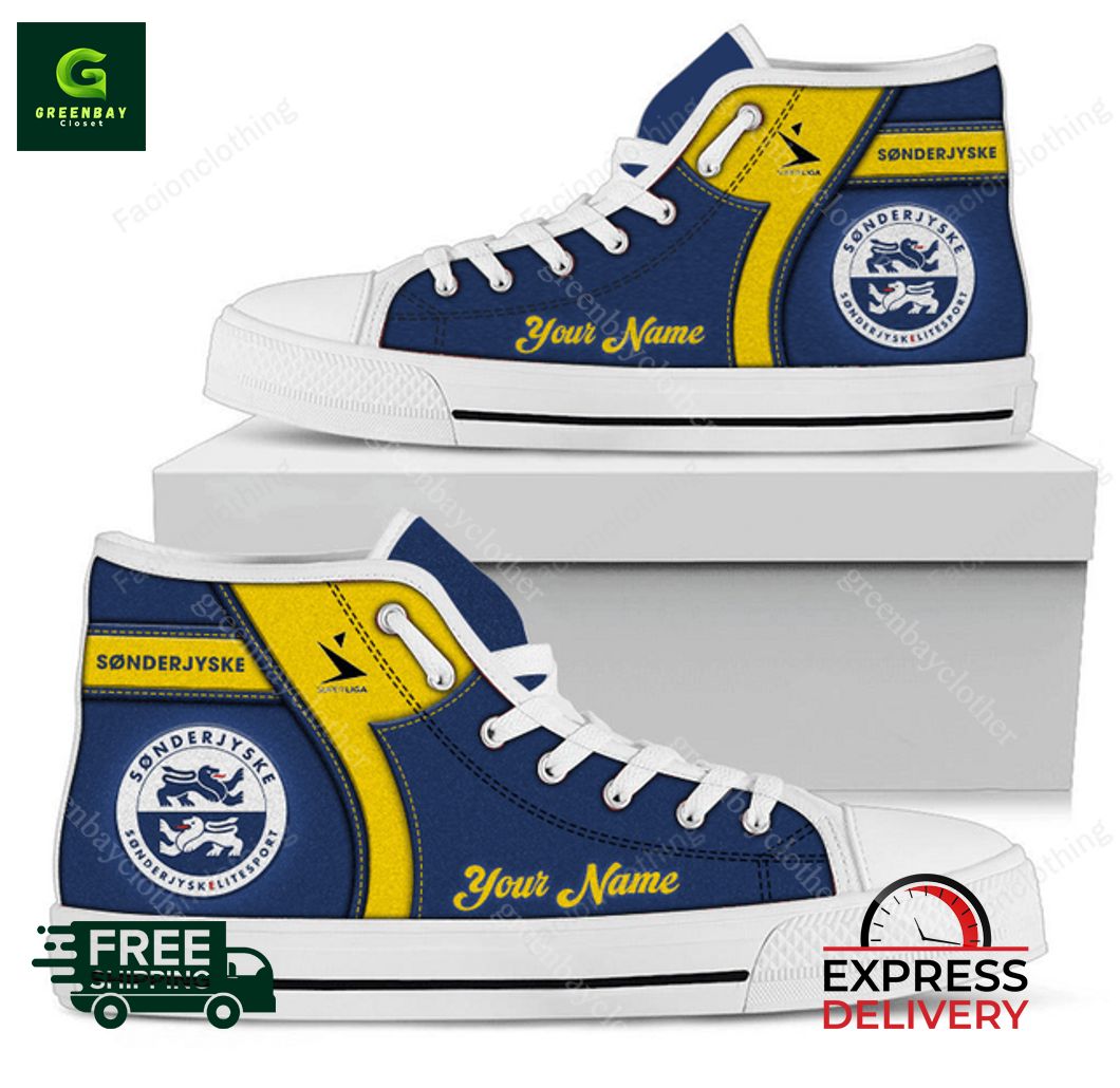 JWFancy Sonderjyske High Top Canvas Sneakers Shoes For Men And Women