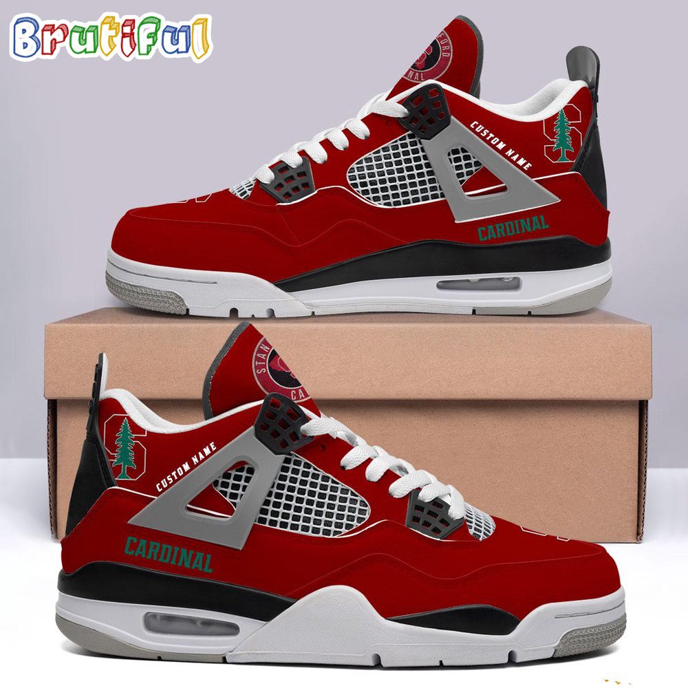 JWFancy Stanford Cardinal AJ4 Sneakers Shoes For Men And Women