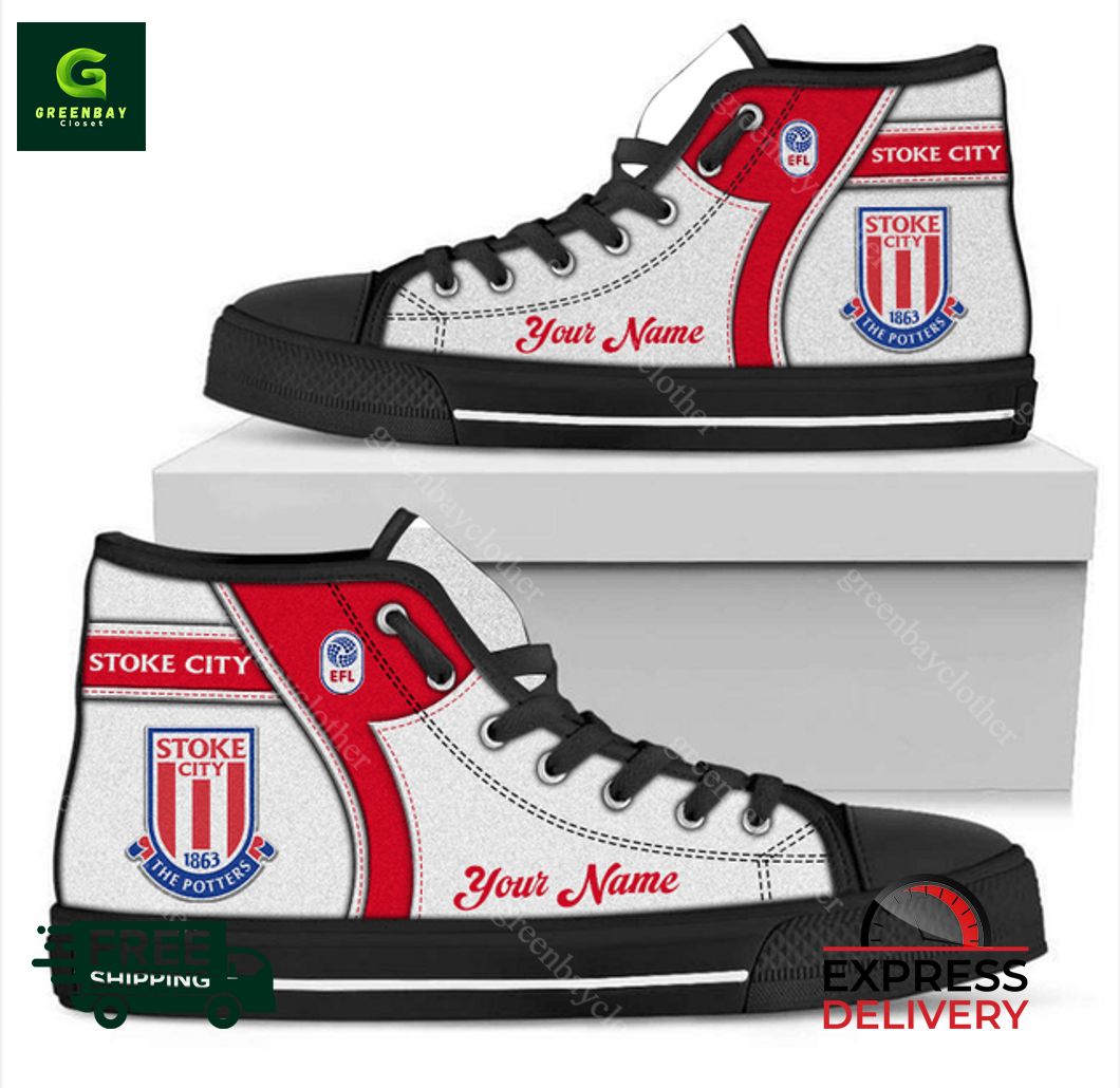 JWFancy Stoke City High Top Canvas Sneakers Shoes For Men And Women