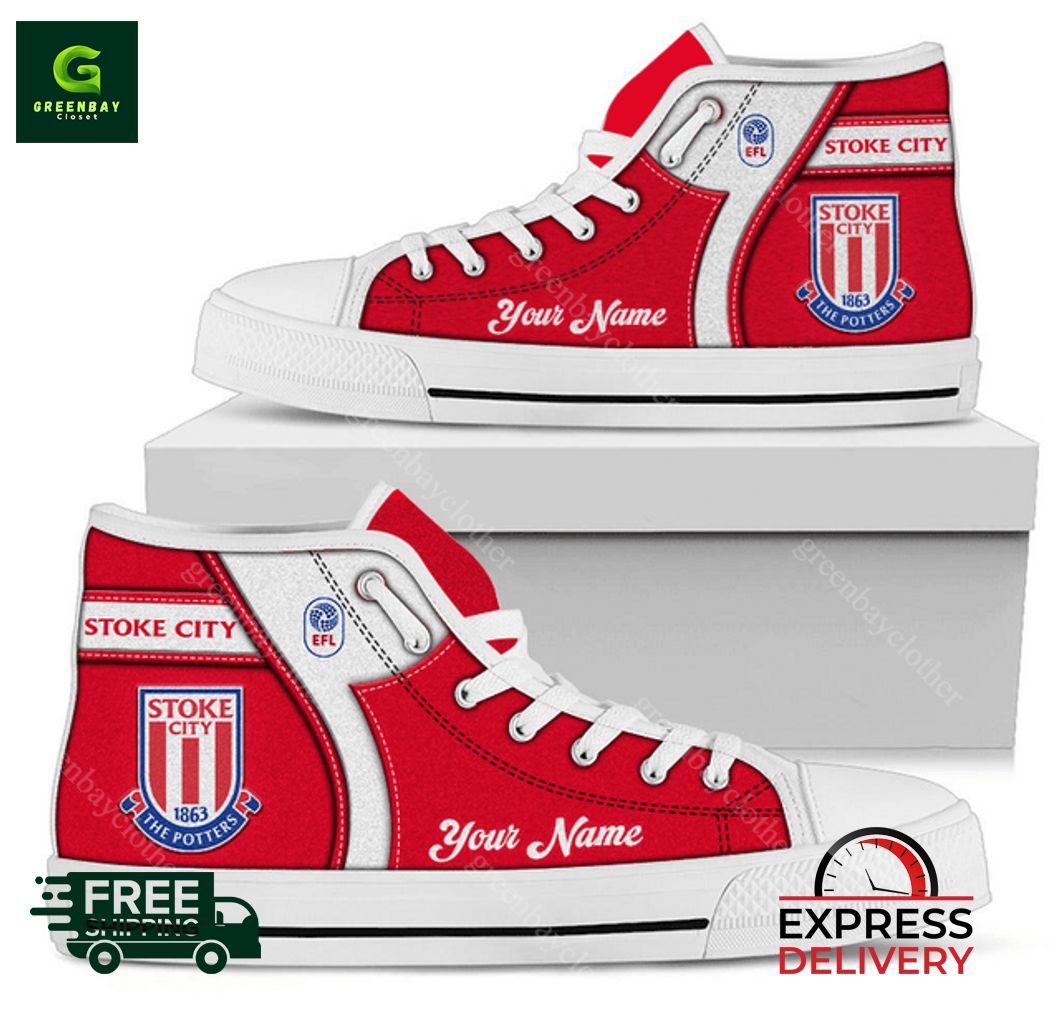JWFancy Stoke City High Top Canvas Sneakers Shoes For Men And Women