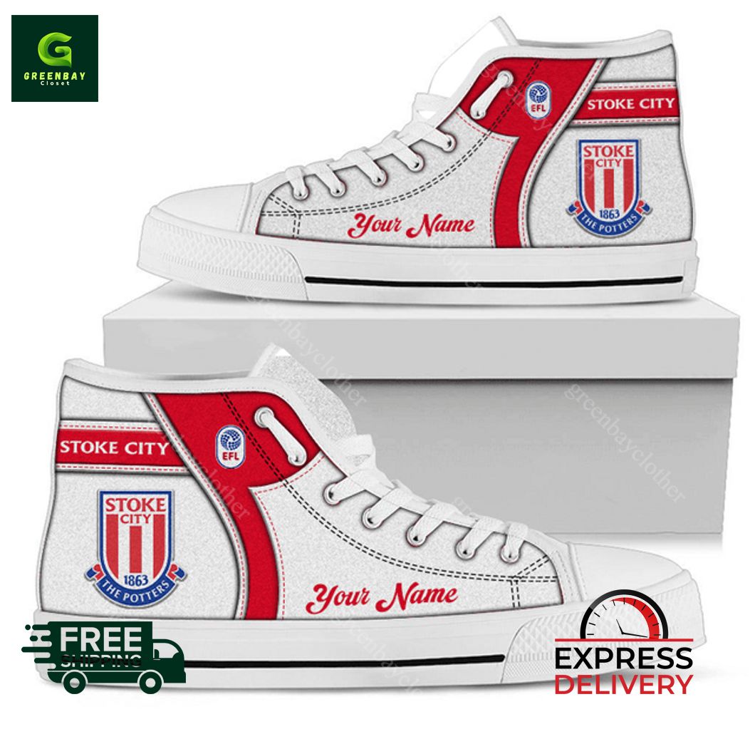 JWFancy Stoke City High Top Canvas Sneakers Shoes For Men And Women