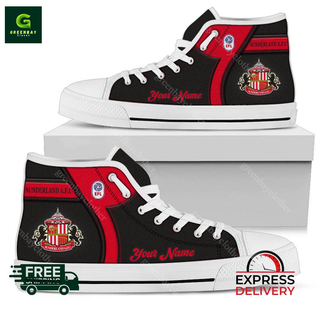 JWFancy Sunderland High Top Canvas Sneakers Shoes For Men And Women