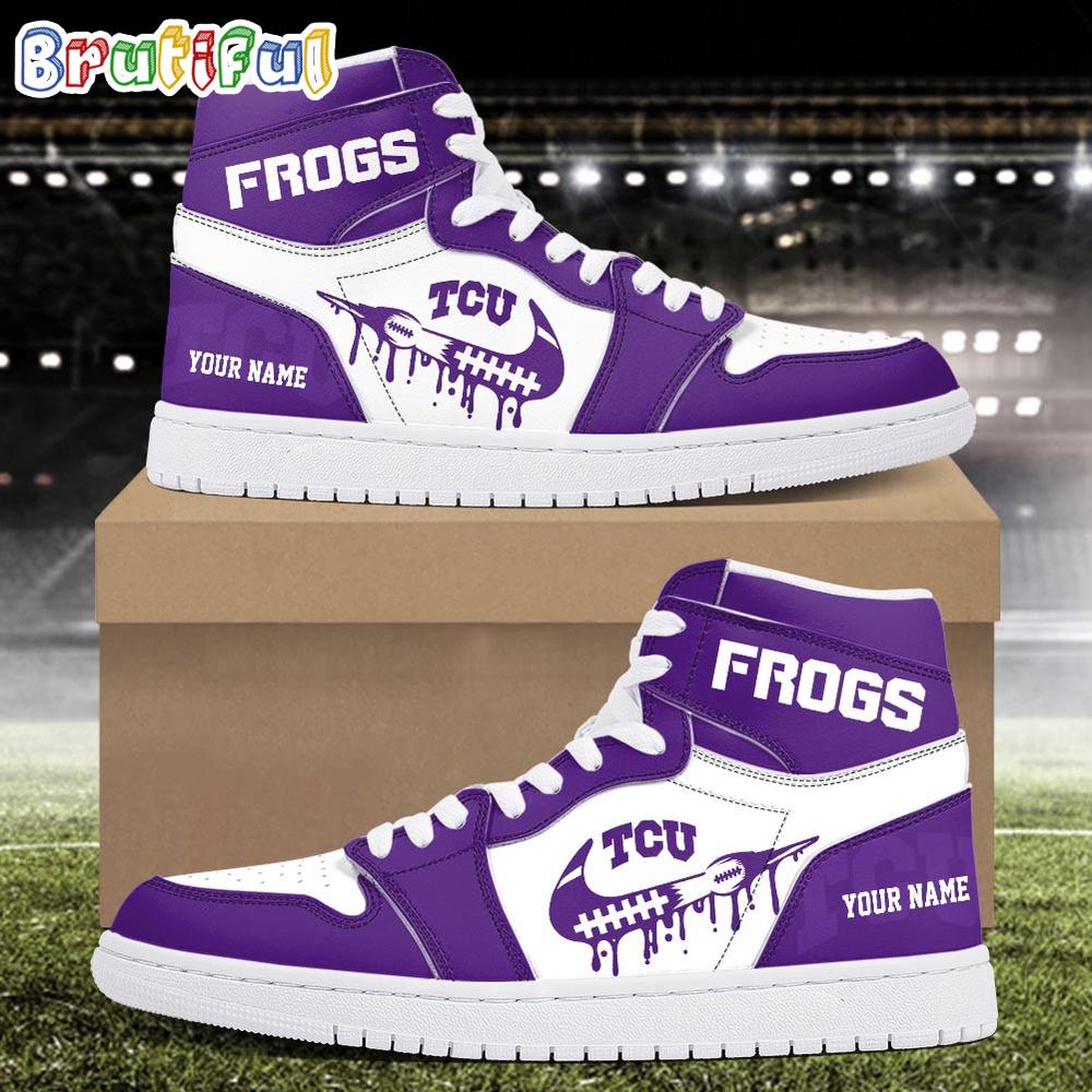 JWFancy TCU Horned Frogs AJ1 High Sneakers Shoes For Men And Women