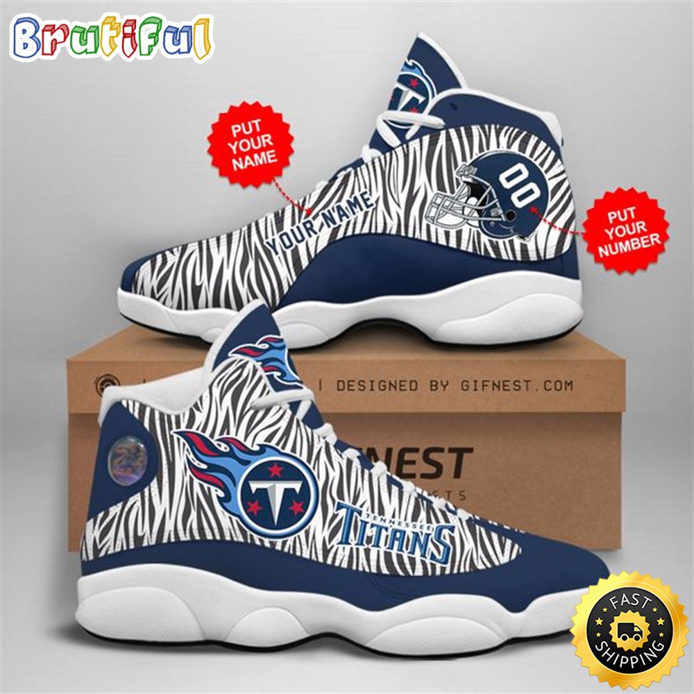 JWFancy Tennessee Titans AJ13 Sneakers Shoes For Men And Women