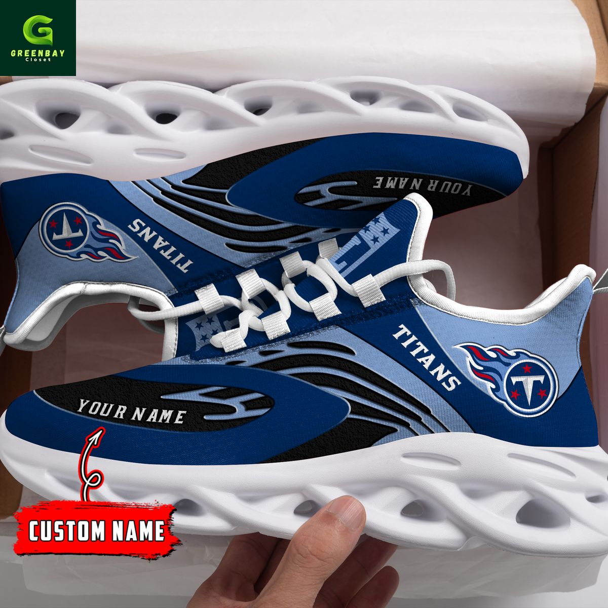 JWFancy Tennessee Titans Max Soul Shoes Sneakers For Men And Women