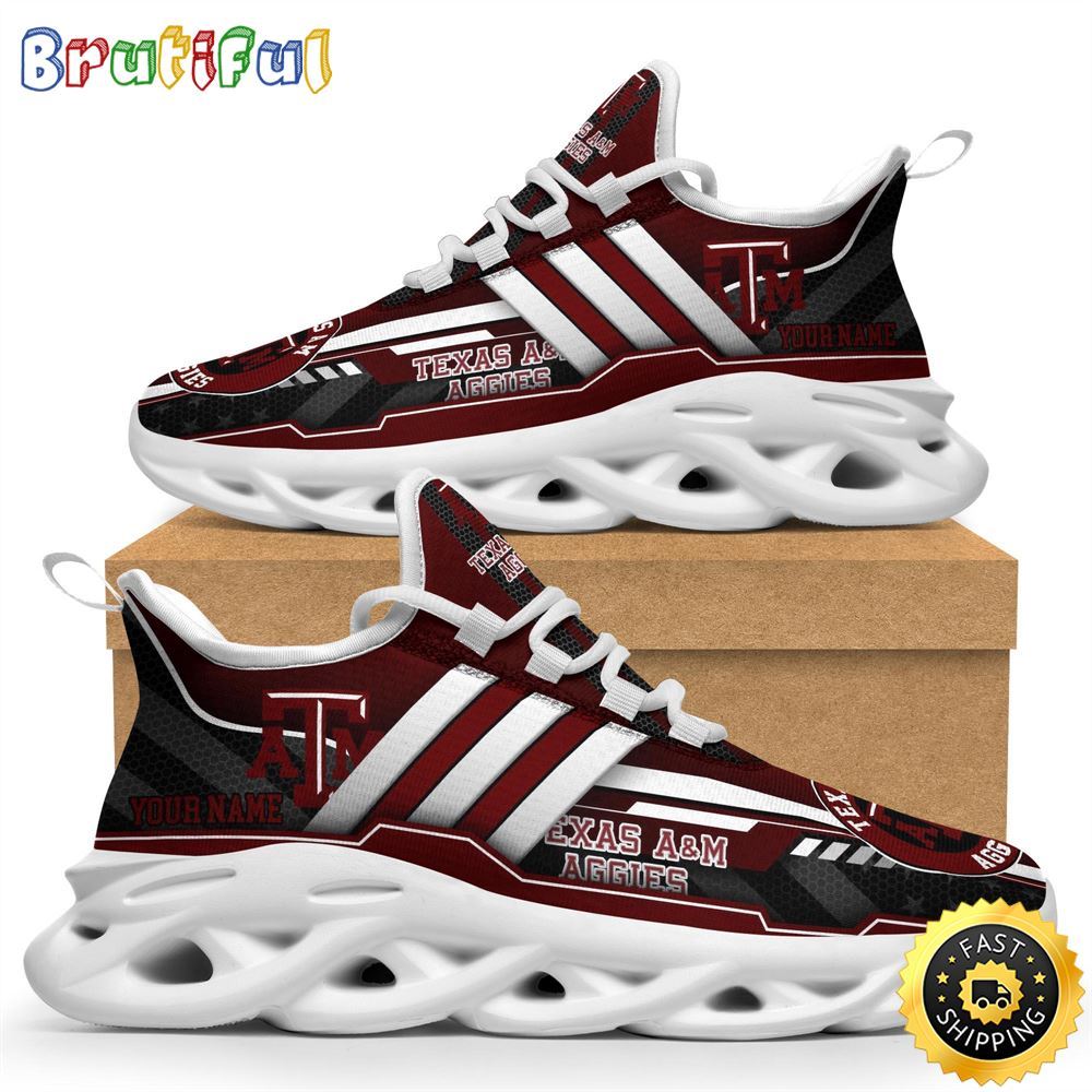 JWFancy Texas A&ampM Aggies Max Soul Shoes Sneakers For Men And Women