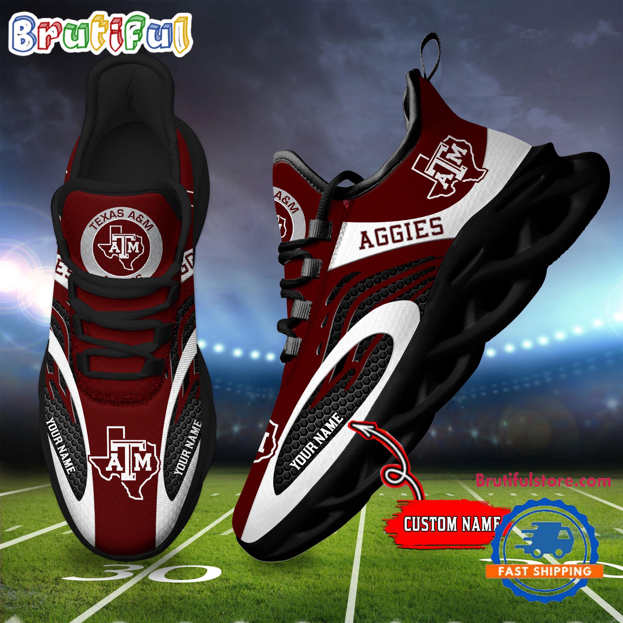 JWFancy Texas AM Aggies Max Soul Shoes Sneakers For Men And Women