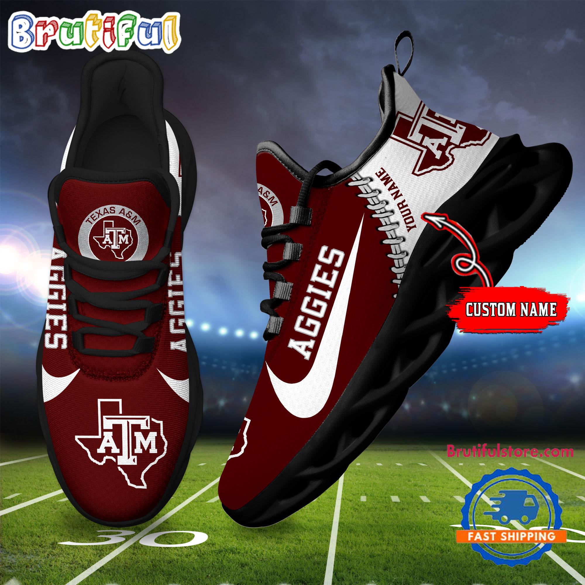 JWFancy Texas AM Aggies Max Soul Shoes Sneakers For Men And Women