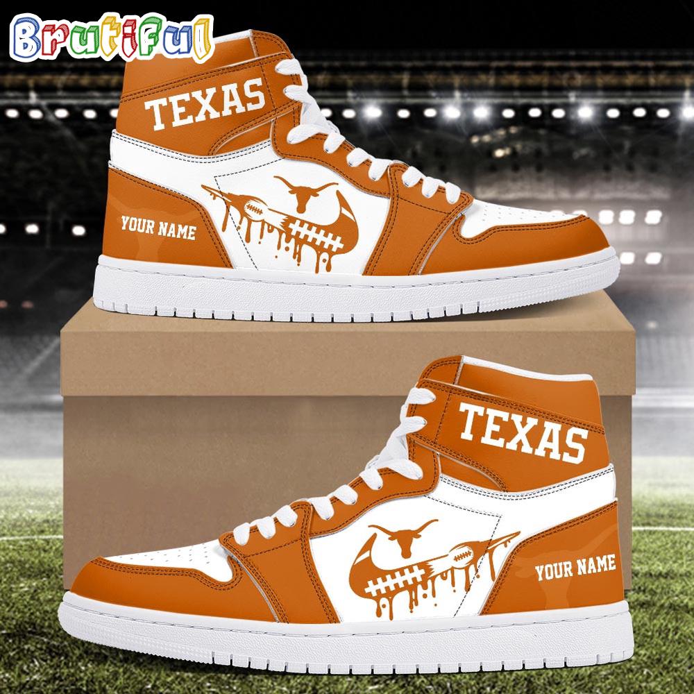 JWFancy Texas Longhorns AJ1 High Sneakers Shoes For Men And Women