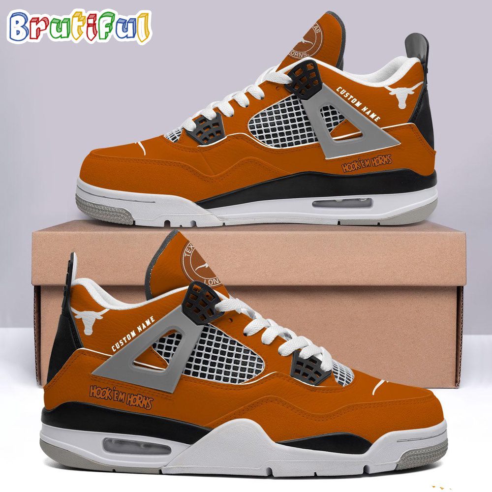 JWFancy Texas Longhorns AJ4 Sneakers Shoes For Men And Women