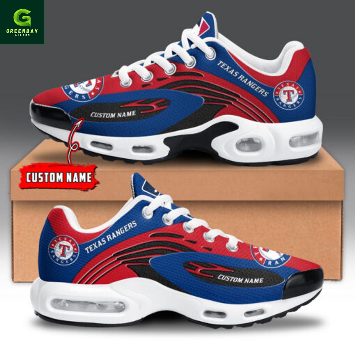 JWFancy Texas Rangers TN Shoes Sneakers For Men And Women
