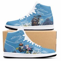 JWFancy The Best Howl's  AJ1 High Sneakers Shoes For Men And Women