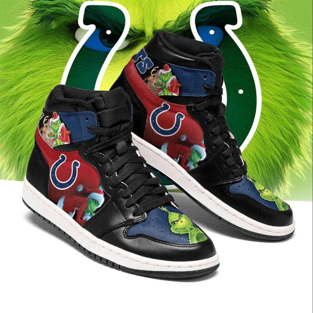 JWFancy The Grinch Indianapolis Colts AJ1 High Sneakers Shoes For Men And Women