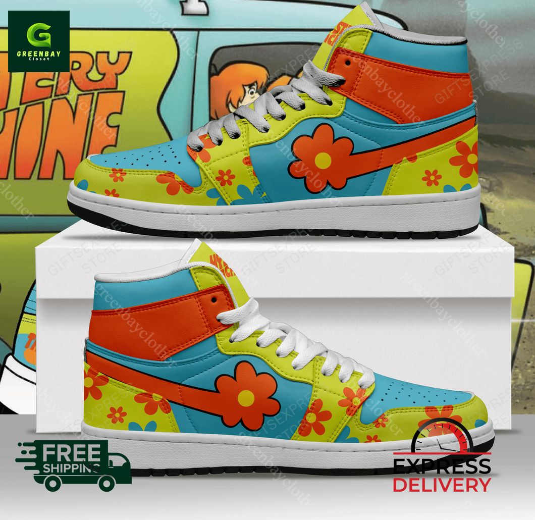 JWFancy The Mystery Machine AJ1 High Sneakers Shoes For Men And Women