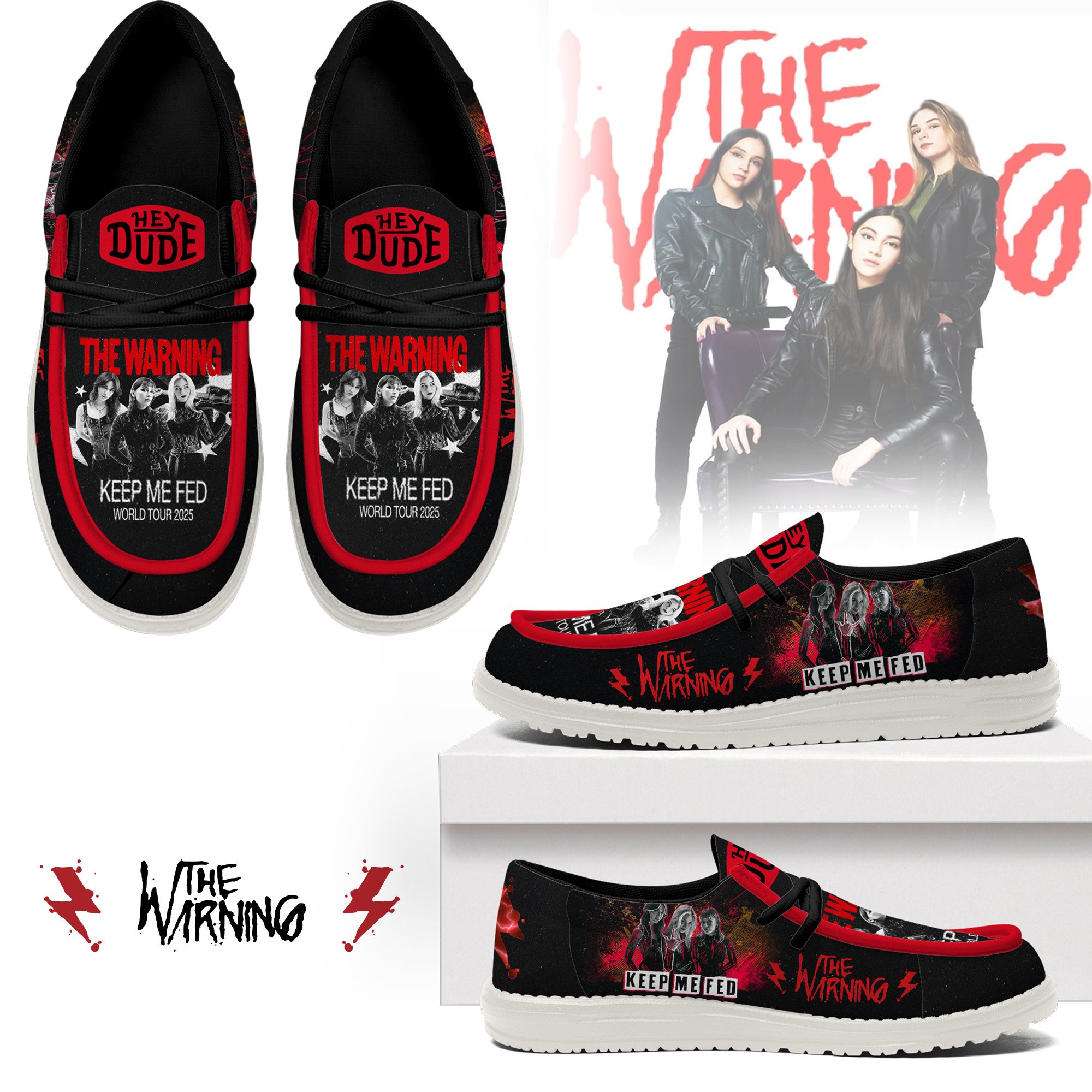 JWFancy The Weeknd Hey Dude Shoes Wally Men’s Lace Up Loafers Comfortable For Men And Women