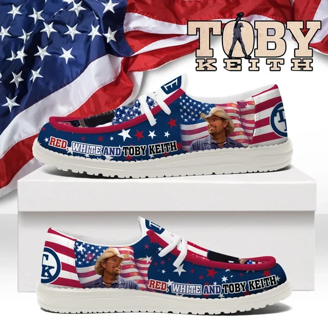 JWFancy Toby Keith Hey Dude Shoes Wally Men’s Lace Up Loafers Comfortable For Men And Women