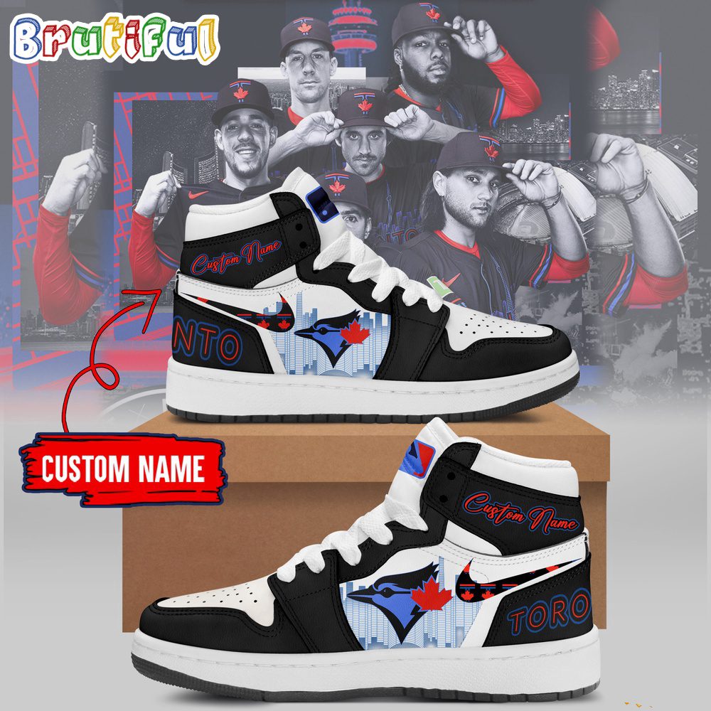 JWFancy Toronto Jays AJ1 High Sneakers Shoes For Men And Women