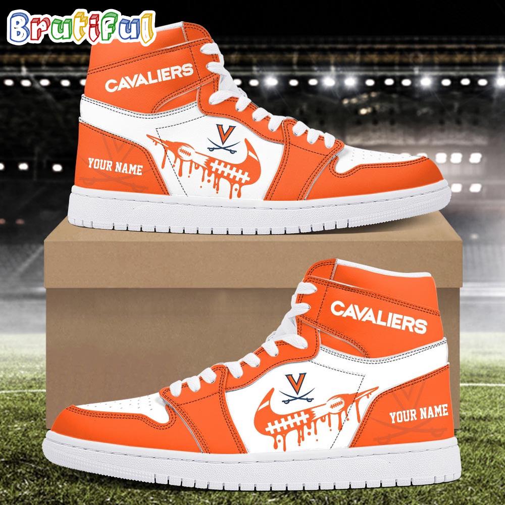 JWFancy Virginia Cavaliers AJ1 High Sneakers Shoes For Men And Women