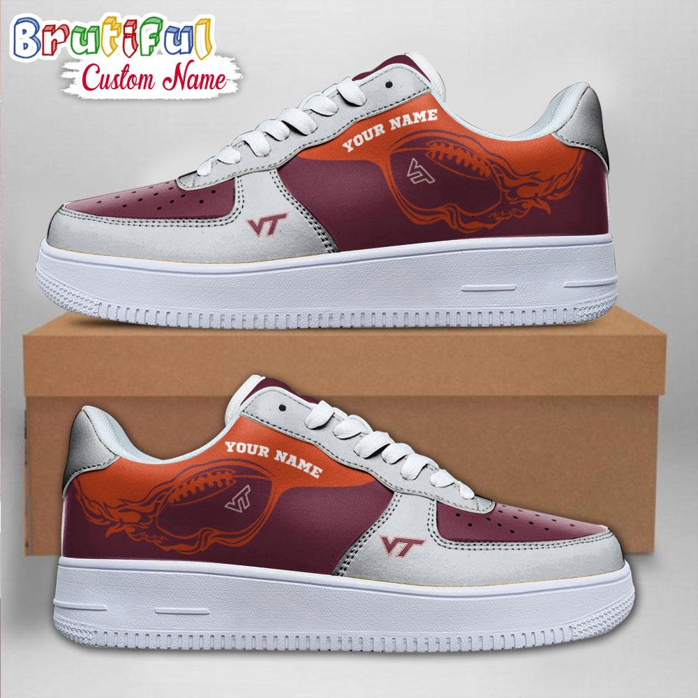 JWFancy Virginia Tech Hokies Air Low-Top Sneakers Shoes For Men And Women