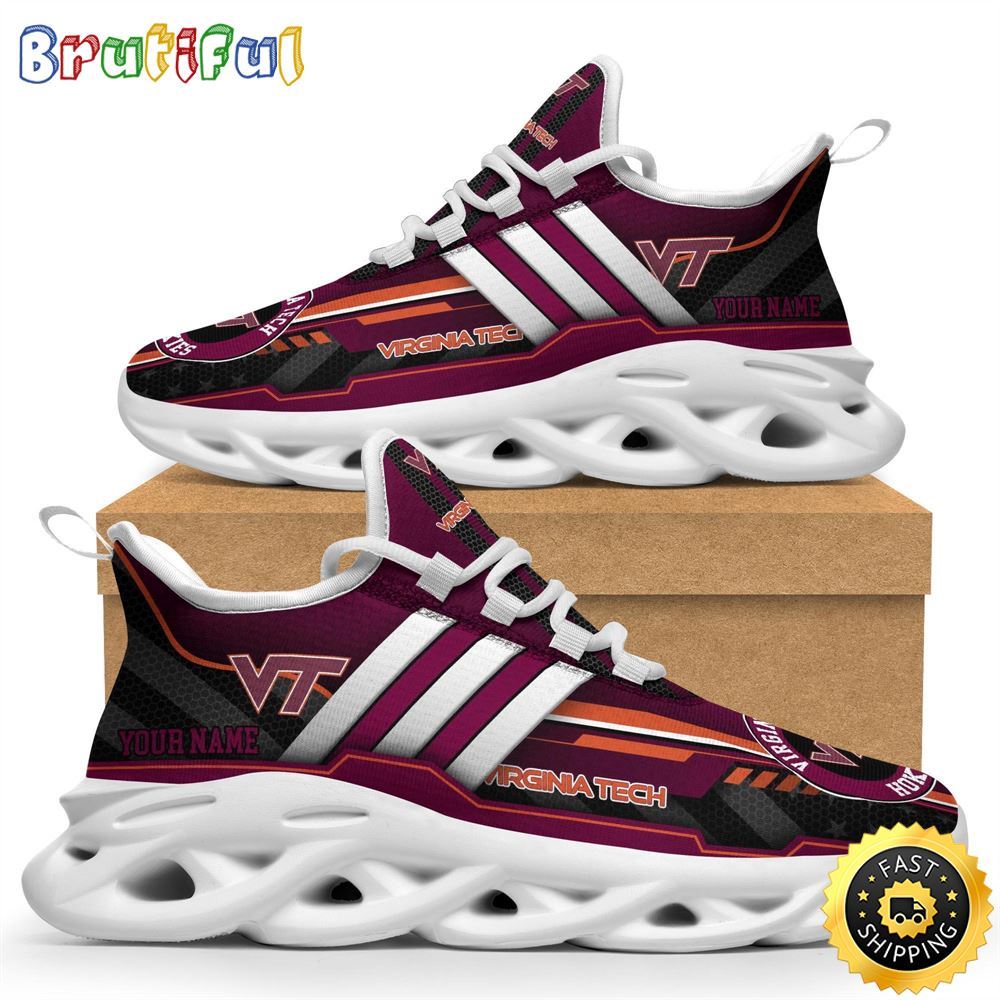 JWFancy Virginia Tech Hokies Max Soul Shoes Sneakers For Men And Women